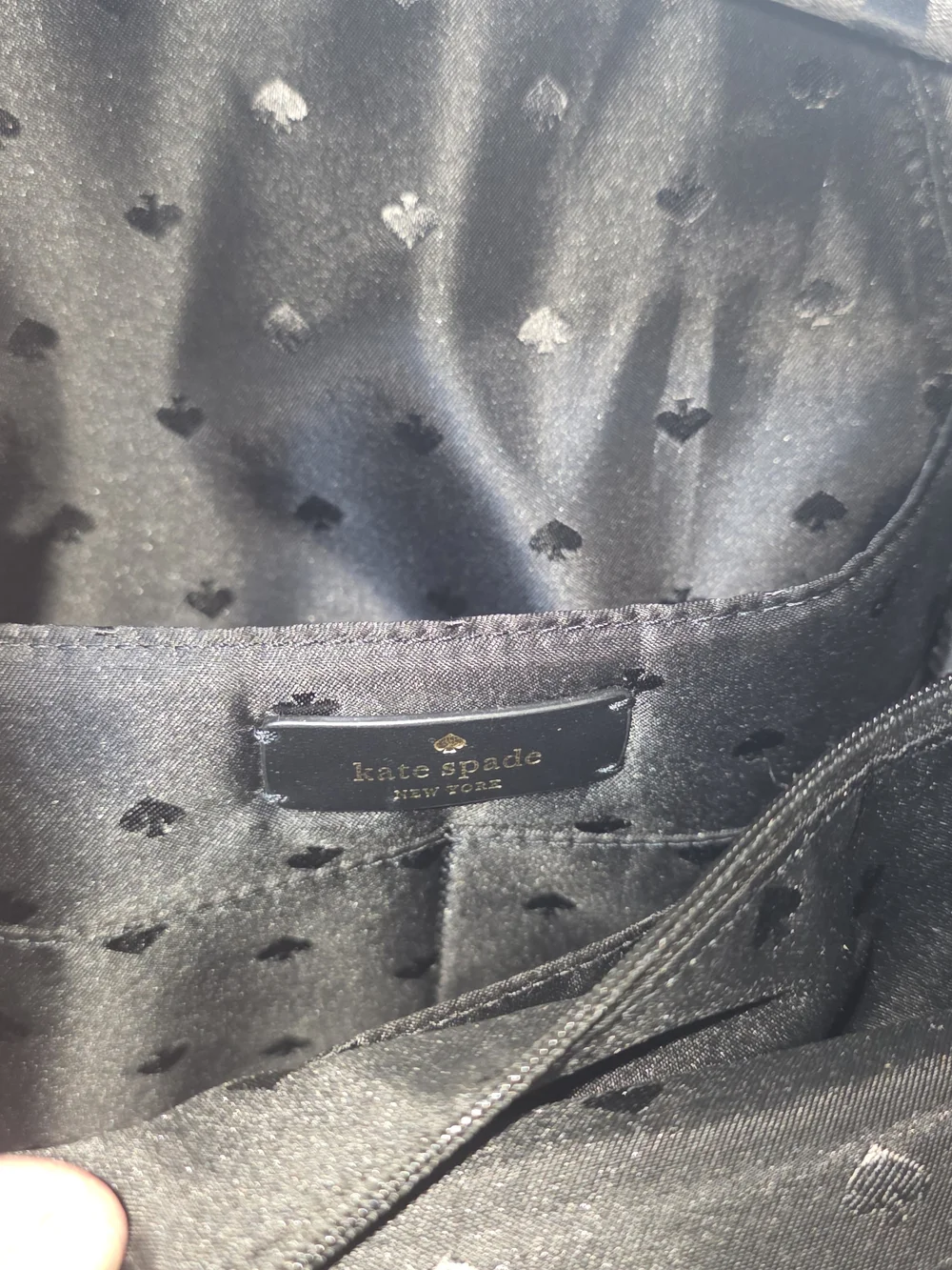 kate spade New York Metallic Leopard Print Backpack - Black & Silver